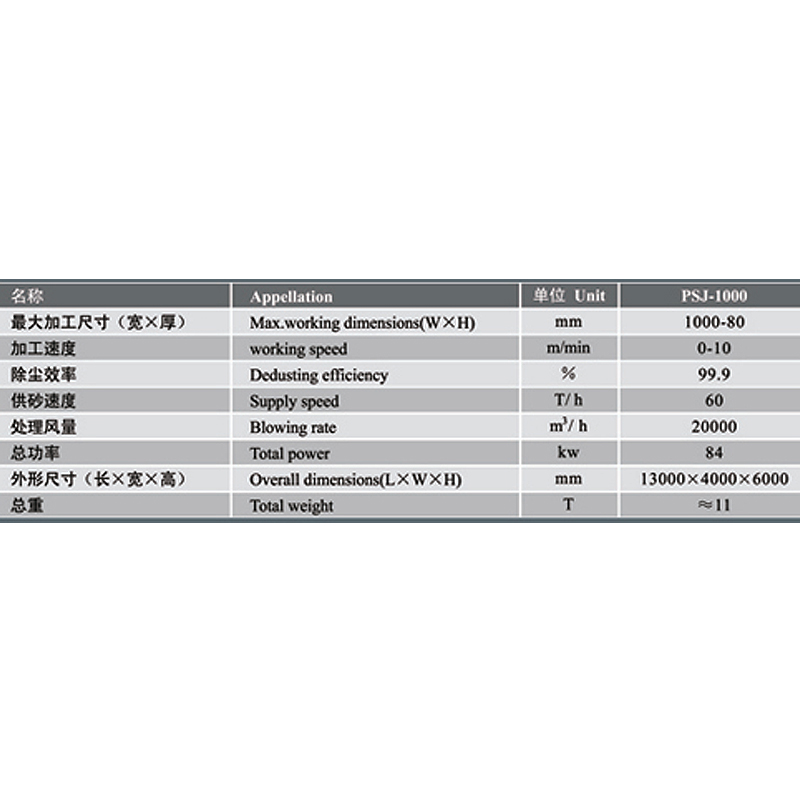 PSL-1000 Litchi Surface Sand Blasting Machine